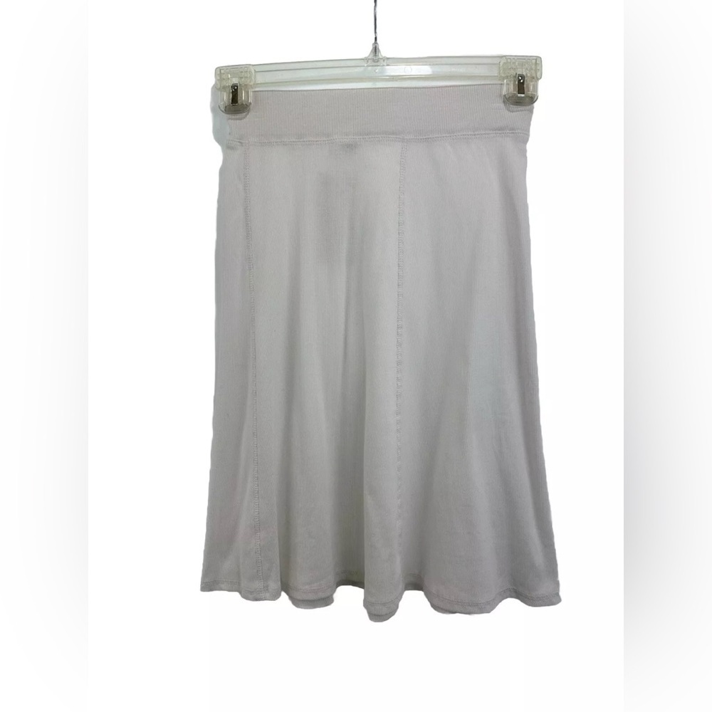 NWT Lil Legs White Ribbed Skirt Girls 12 Year Elastic Waistband A-line Cotton